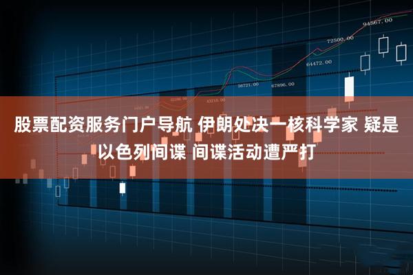 股票配资服务门户导航 伊朗处决一核科学家 疑是以色列间谍 间谍活动遭严打